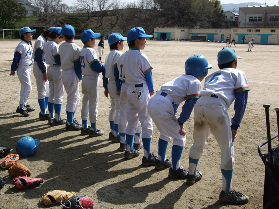 ★2009年 3月 7日 練習試合(1)対：河内長野サニーズ（西中グラウンド）